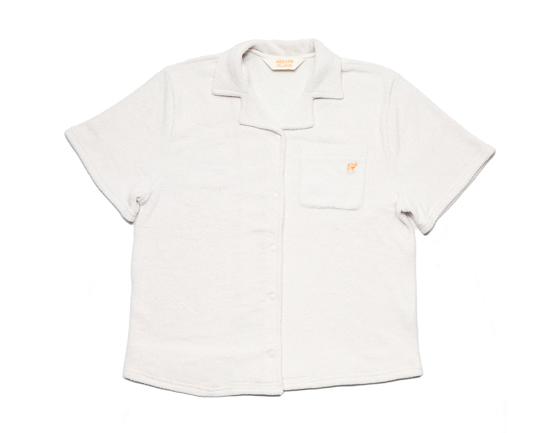 Women's Terry Cloth Toweling Cabana Shirt