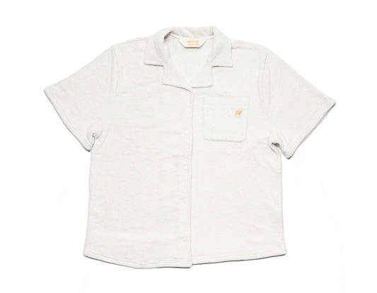 Women's Terry Cloth Toweling Cabana Shirt