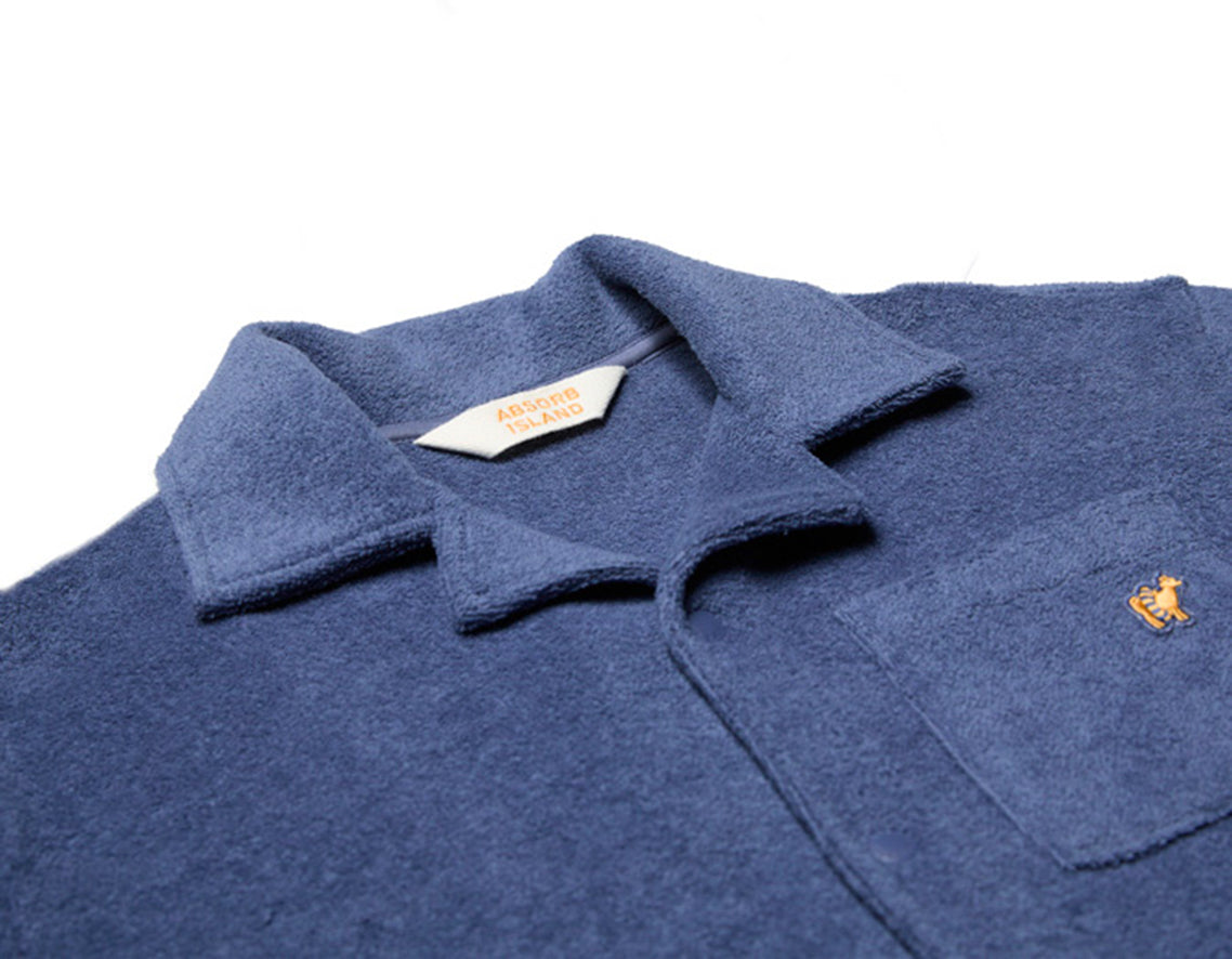Men's Terry Cloth Toweling Cabana Shirt
