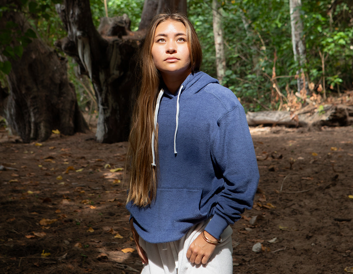 Unisex Pullover Terry Cloth Toweling Hoodie