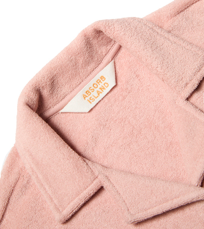 Women's Terry Cloth Toweling Cabana Shirt