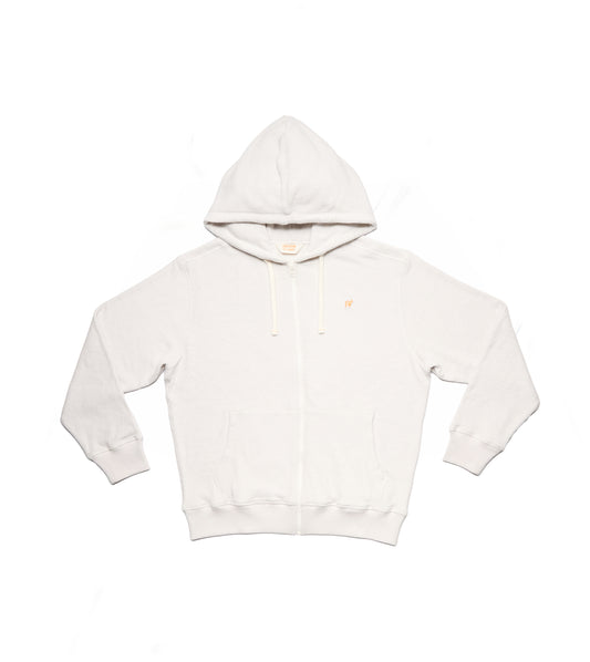 Unisex Full Zip Terry Cloth Toweling Hoodie
