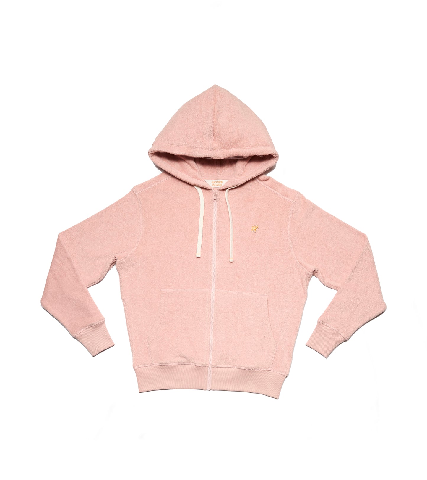 Unisex Full Zip Terry Cloth Toweling Hoodie